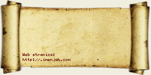 Janoš Blaževac vizit kartica